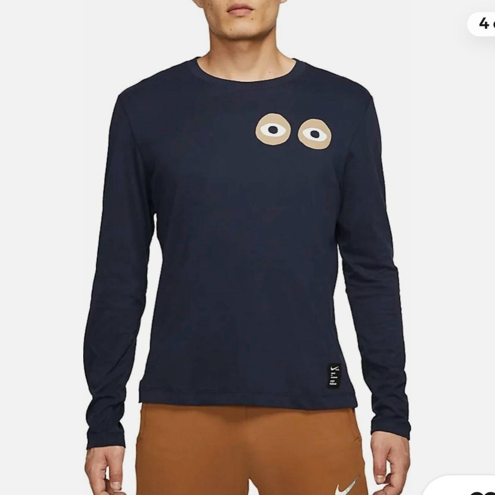 Nike A.I.R. Cody Hudson Dri-Fit Long Sleeve T-Shirt Obsidian Men’s Size Small